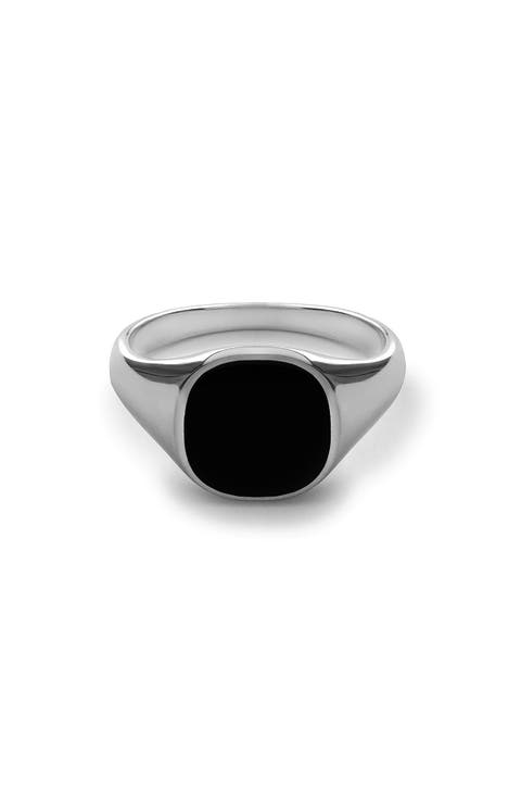 Men's Olympus Enamel Signet Ring