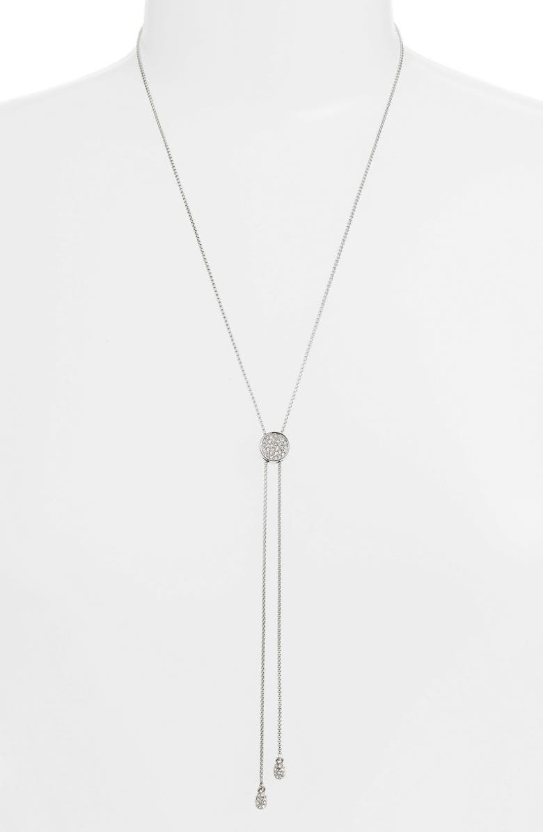 Vince Camuto Pavé Slider Necklace, Main, color, 