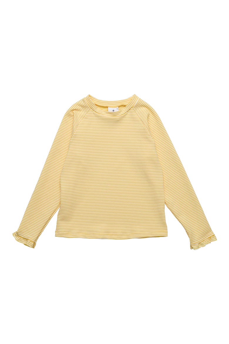 Kids' Marigold Stripe Long Sleeve Rashguard, Main, color, YELLOW