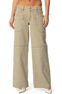 EDIKTED Morgan Low Rise Wide Leg Carpenter Jeans