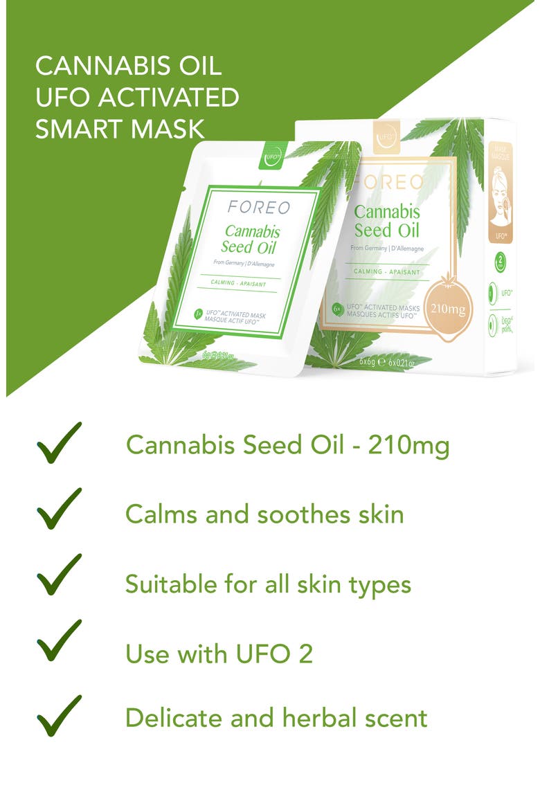 Cannabis Seed Oil UFO™ Activated Smart Mask, Alternate, color, NO COLOR