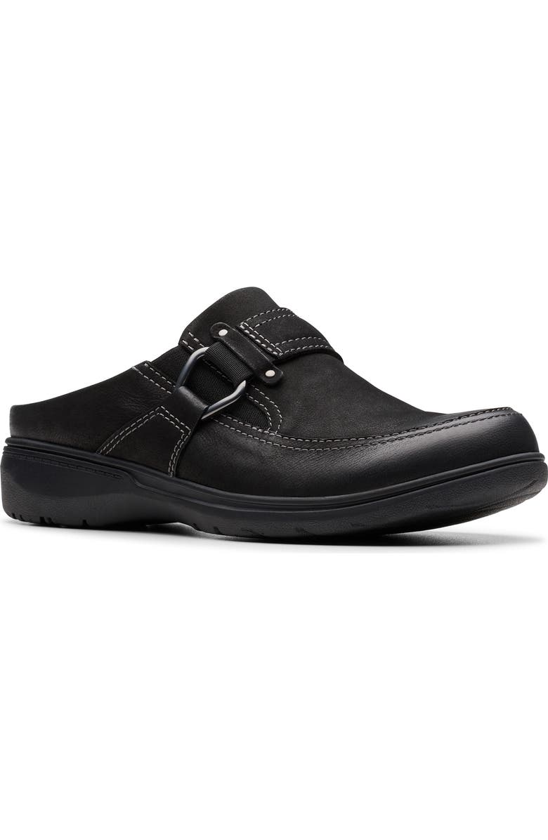 Clarks<sup>®</sup> Carleigh Viola Clog, Main, color, Black Nubuck