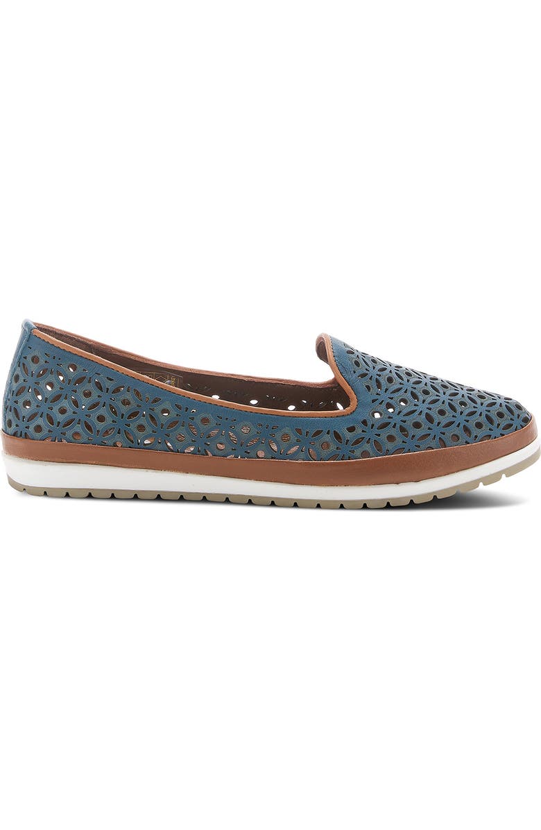 Spring Step Tulisa Perforated Leather Flat, Alternate, color,