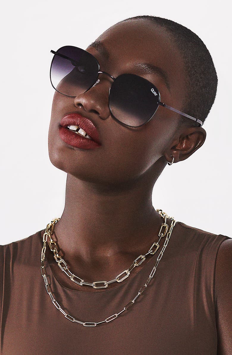 QUAY Jezabell 56mm Round Sunglasses, Alternate, color,