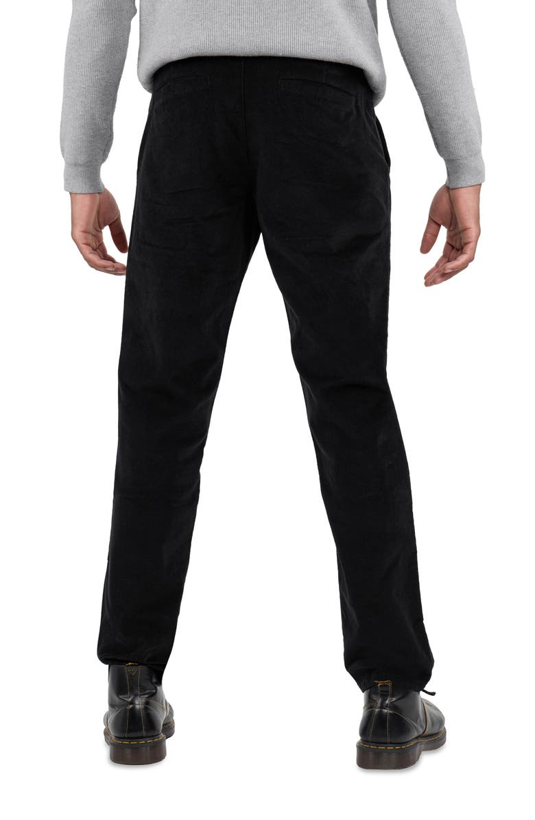 Spring + Mercer Slim Fit Five-Pocket Corduroy Pants, Alternate, color, Black