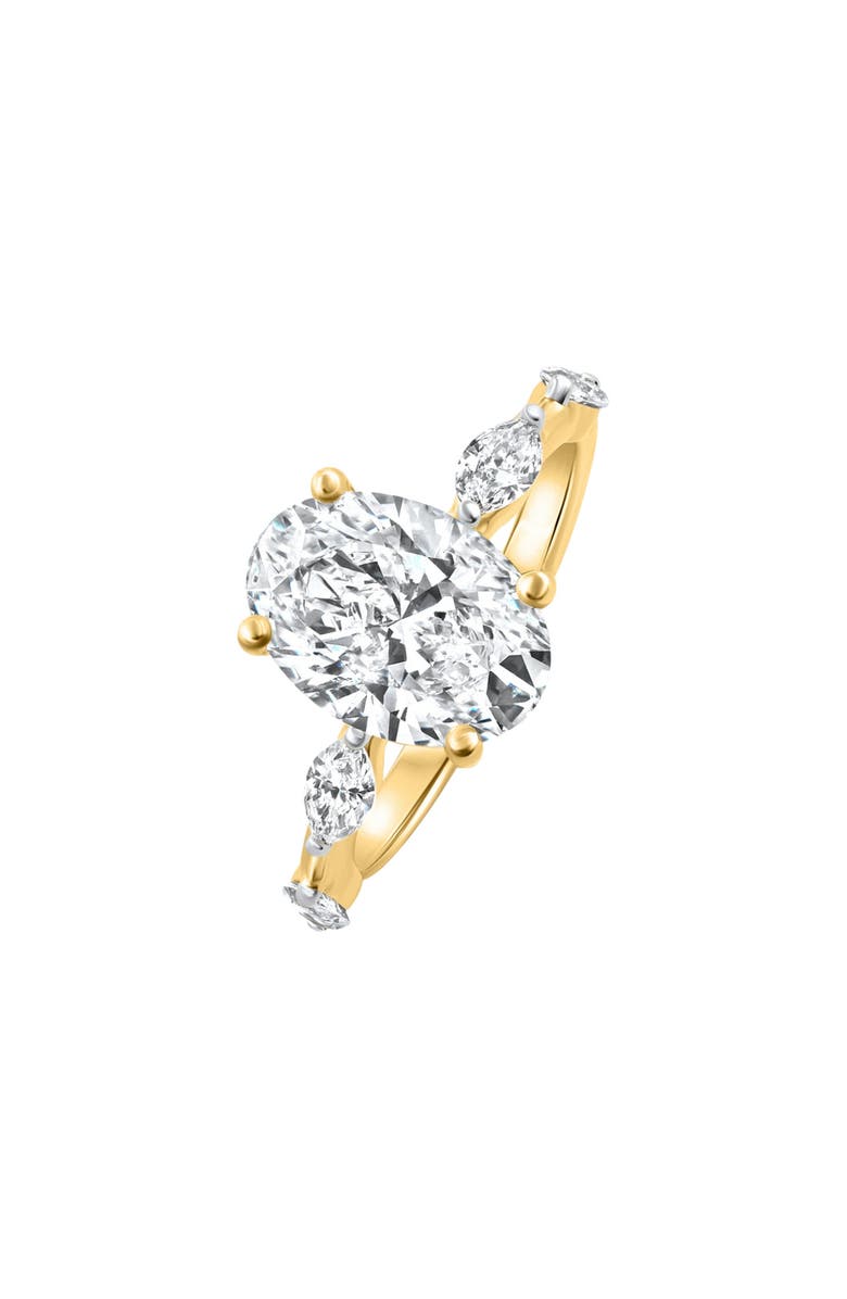 Bliss Diamond Certified 3.60Ct Oval Diamond Engagement Ring 14k Gold Lab Grown, Alternate, color, 