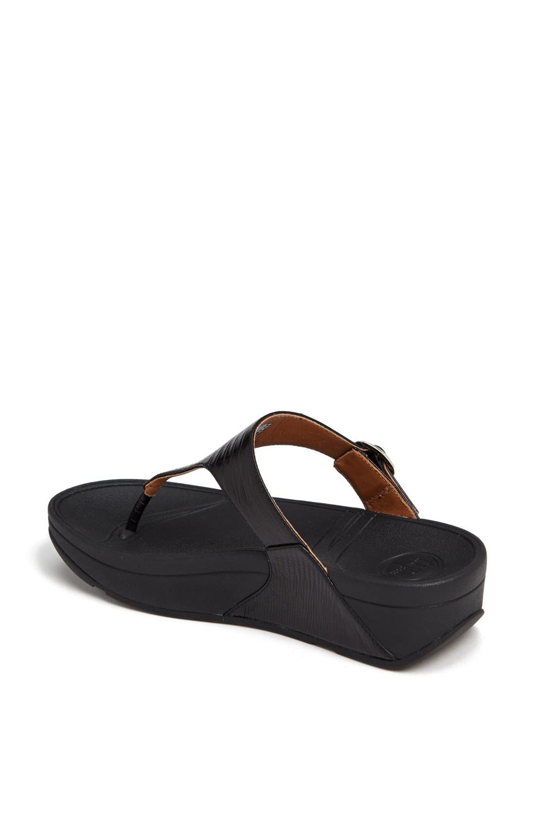 'The Skinny™' Flip Flop, Alternate, color, BLACK