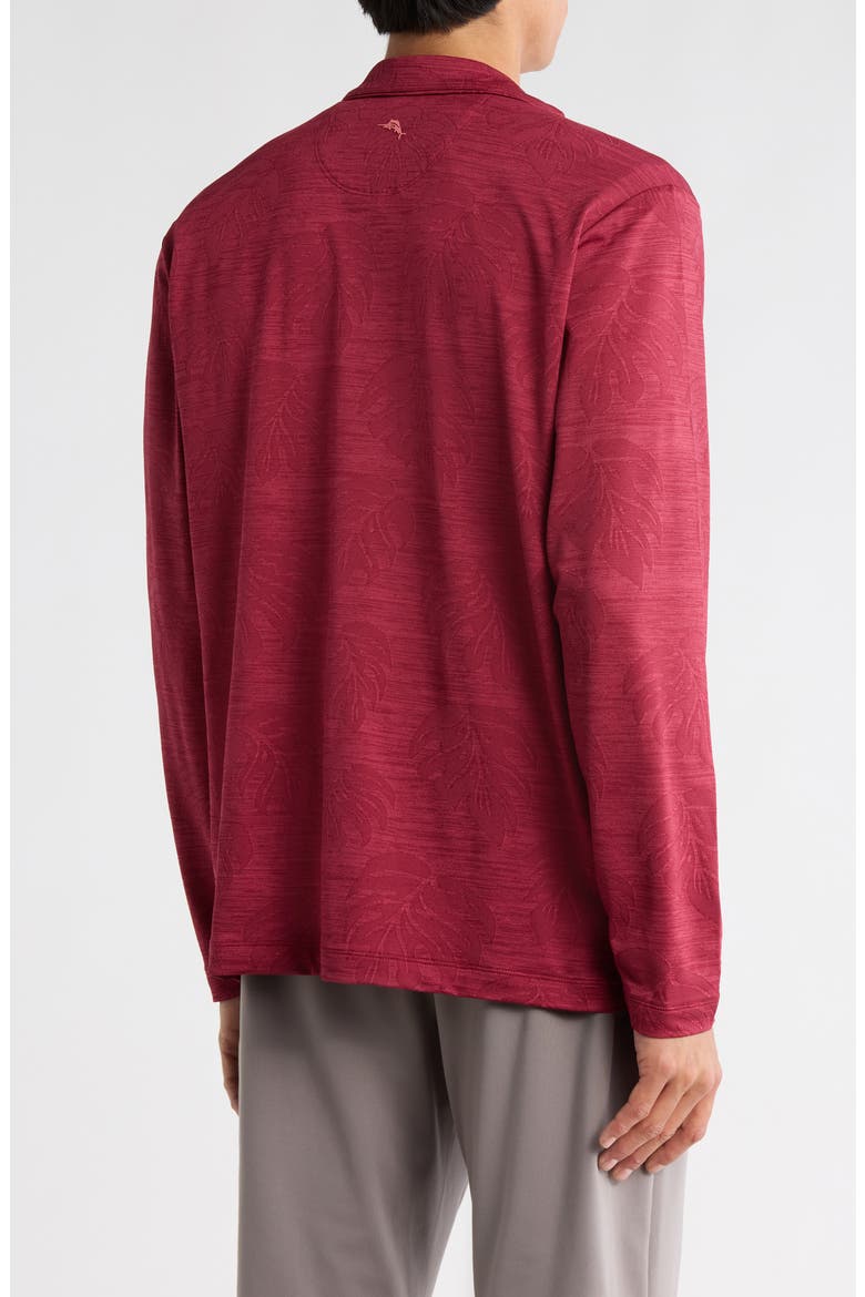 Monsterra Fade IslandZone® Performance Half Zip Pullover, Alternate, color, DEEP HAVANA
