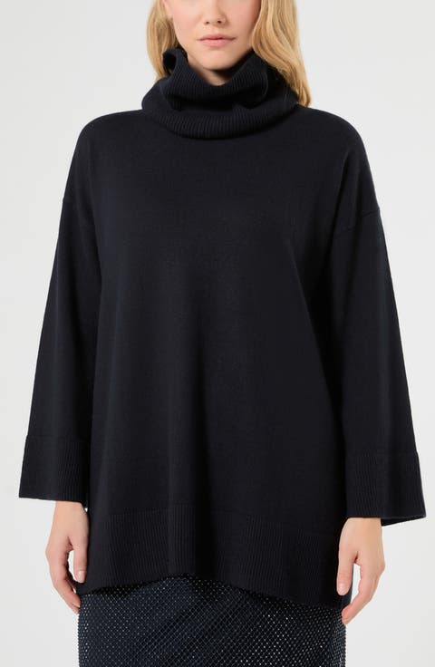 Cashmere Sweater with Removable Collar