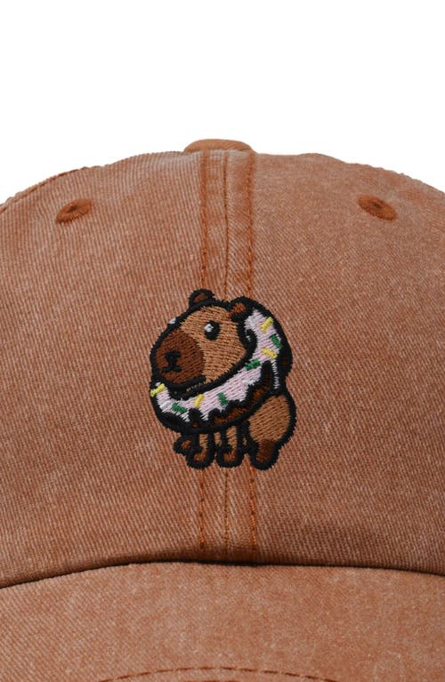 DALIX DALIX CAPYBARA DONUT EMBROIDERED CAP 