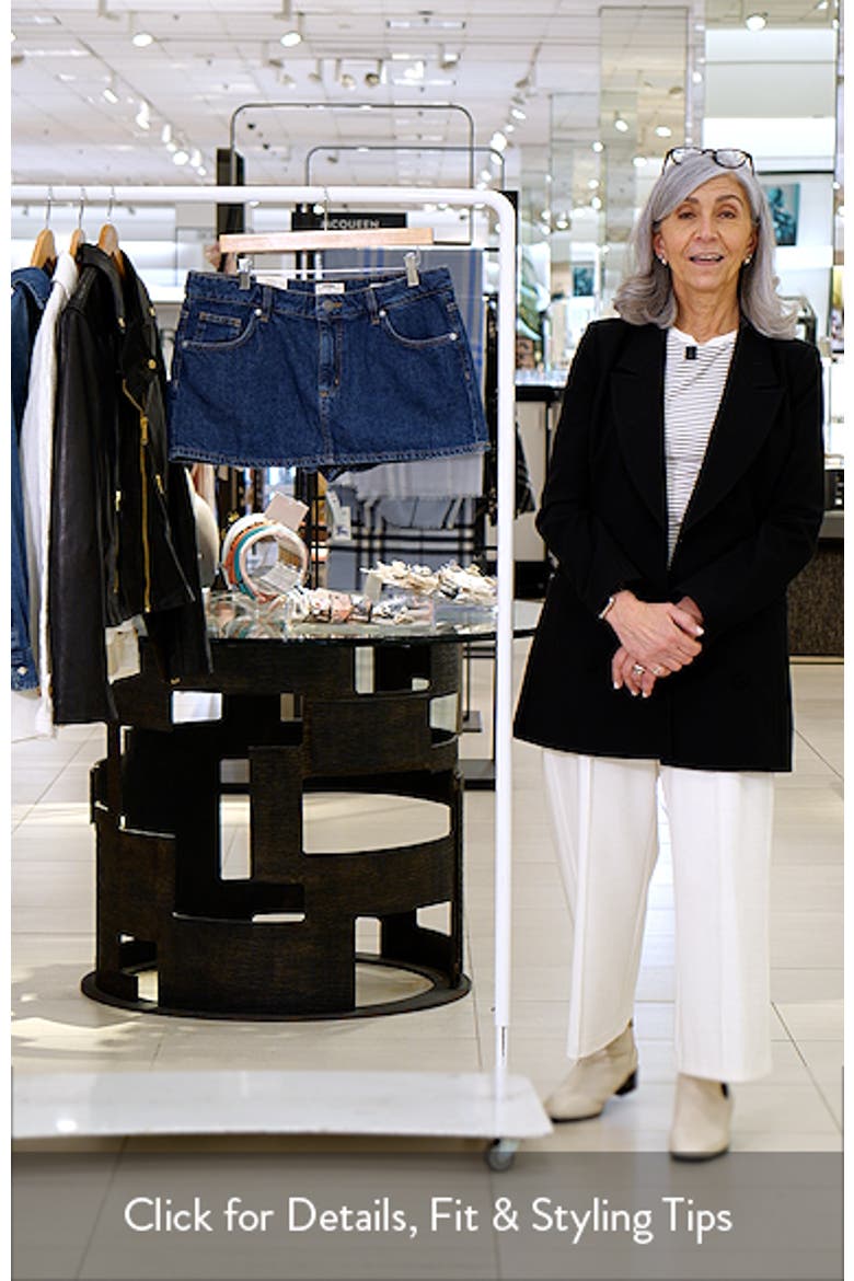 Low Rise Denim Miniskort video