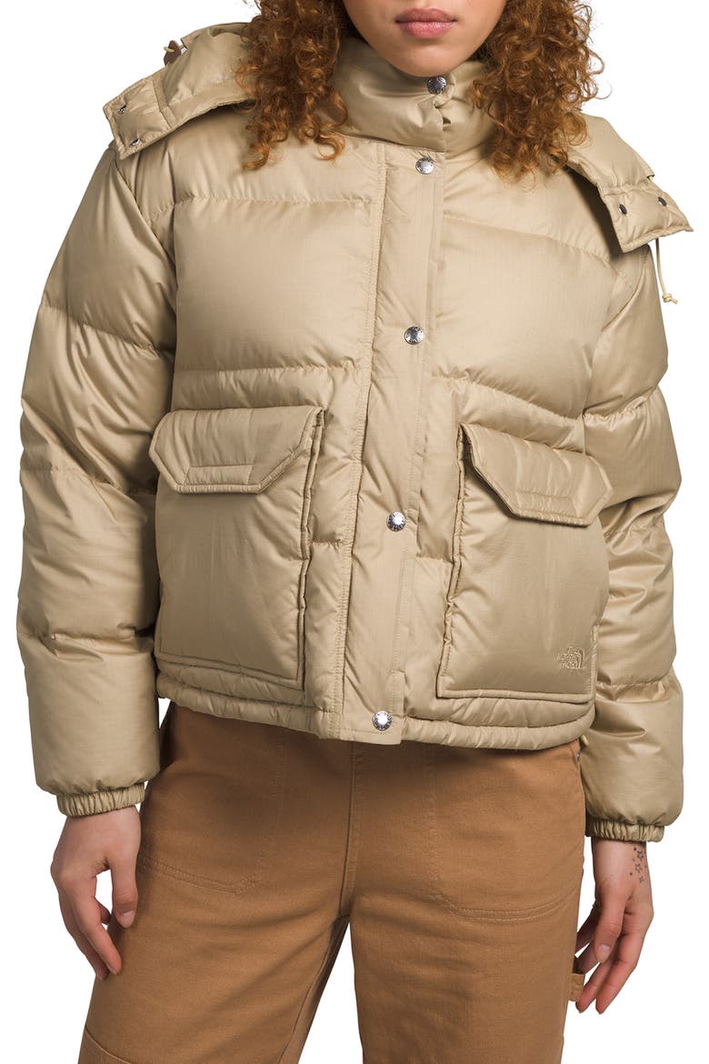 71 Sierra Water Repellent Down Short Puffer Jacket, Main, color, KHAKI STONE