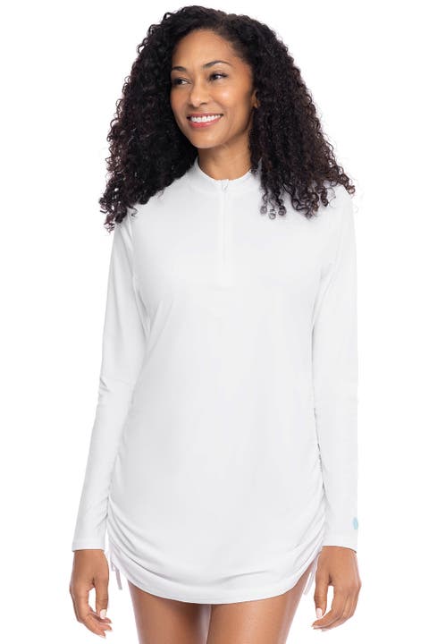 Women's Ruche Swim Top - UPF 50+ Sun Protection - Key Biscayne
