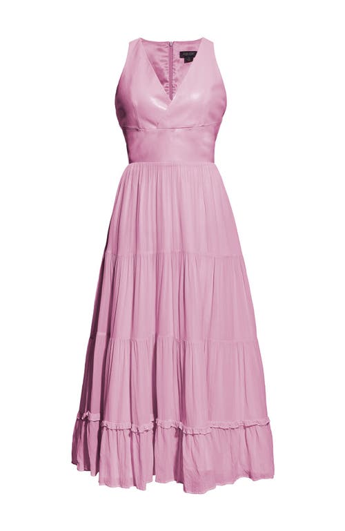 As By Df Clementine Recycled Leather Dress In Paris Pink