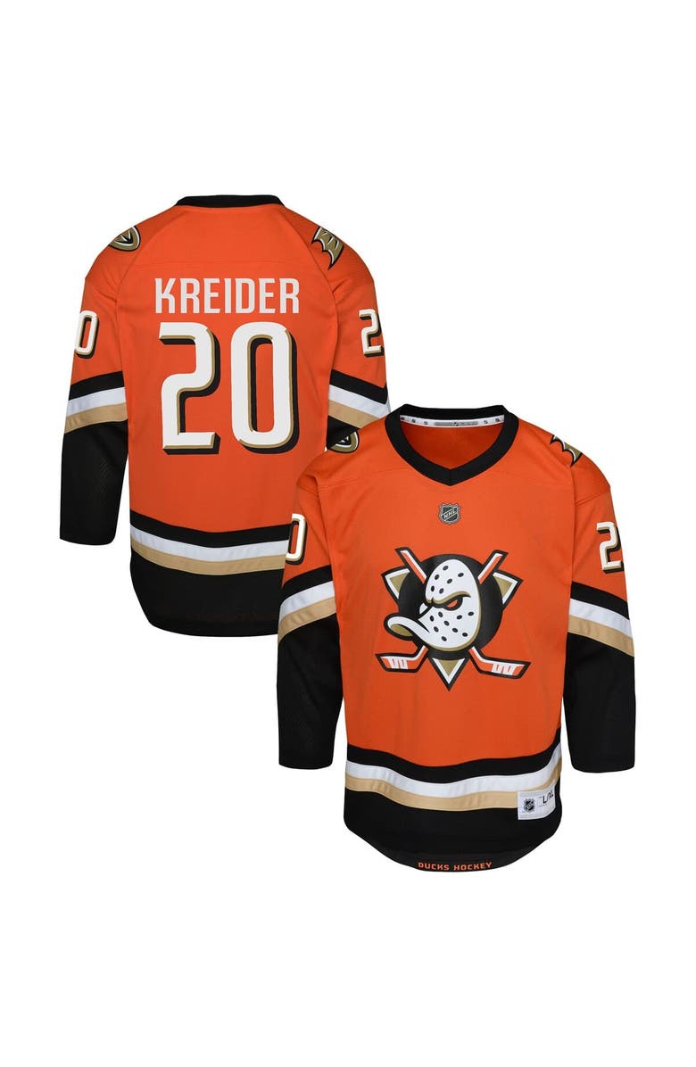 Outerstuff Youth Outerstuff Chris Kreider Orange Anaheim Ducks Home Replica Jersey, Main, color, Orange