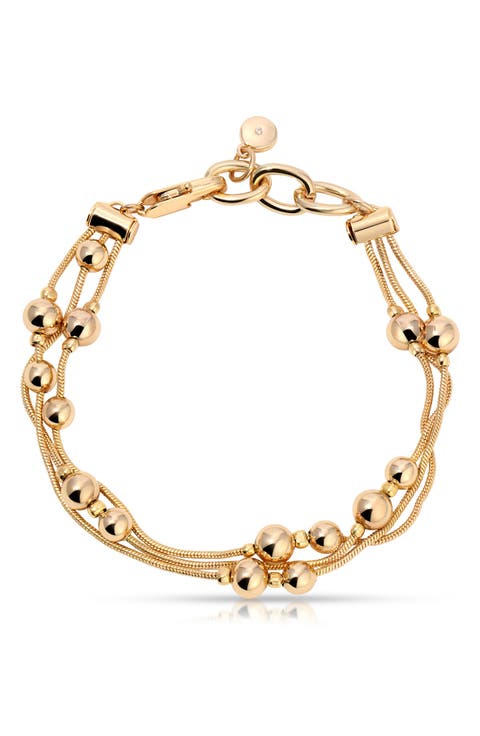 Bubble Layered Chain Bracelet
