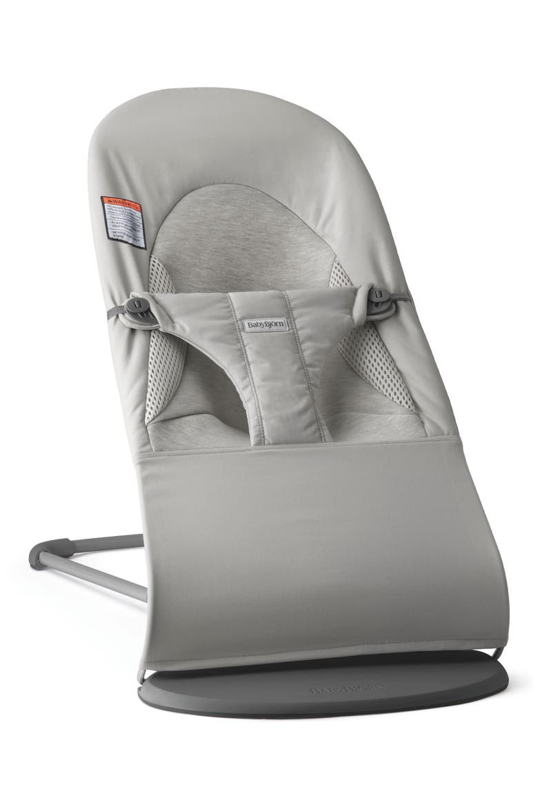 Bouncer Bliss Convertible Quilted Baby Bouncer, Main, color, LIGHT GRAY FABRIC