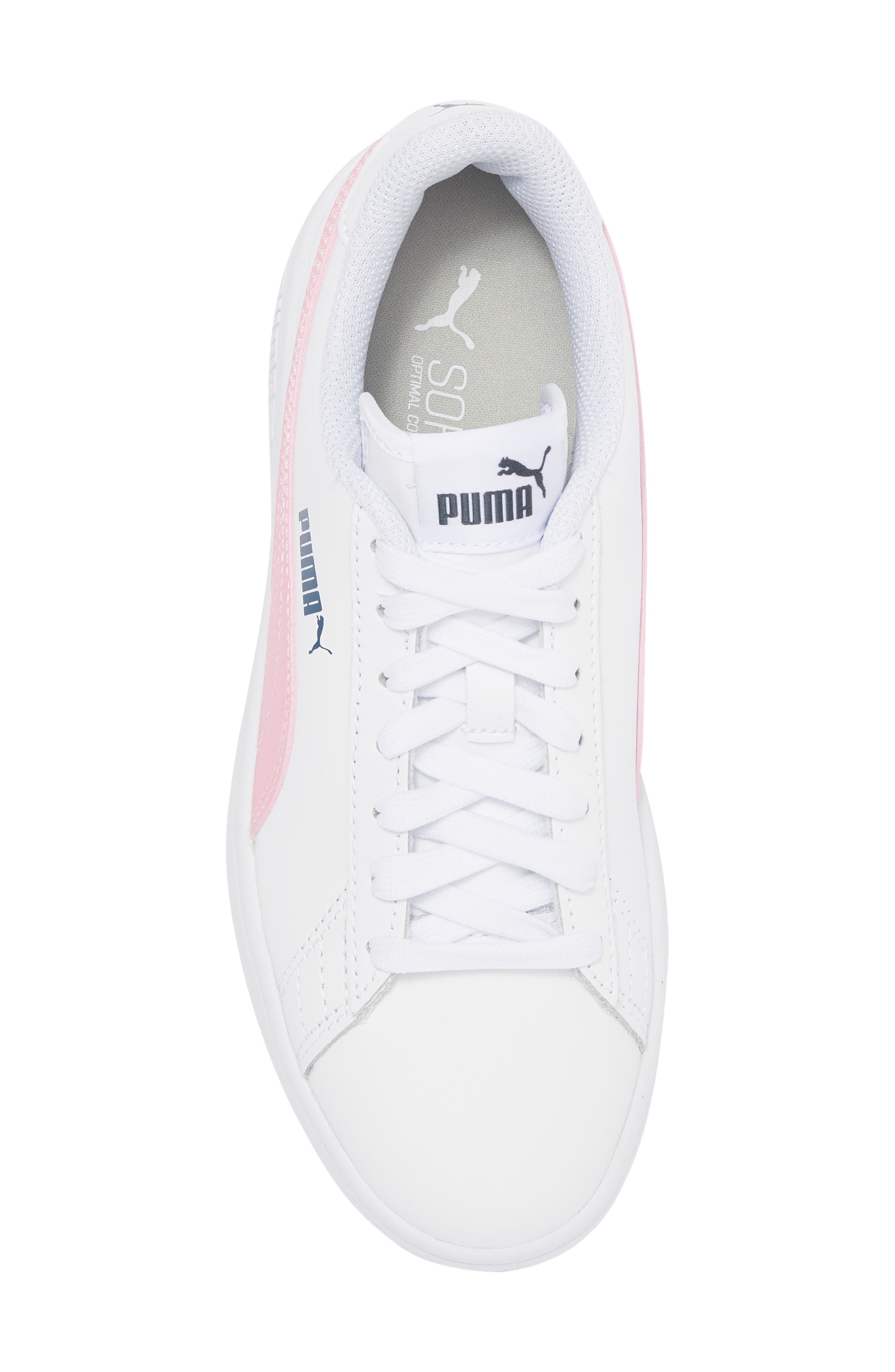 Smash V2 Sneaker, Alternate, color, PUMA WHITE-PRISM PINK
