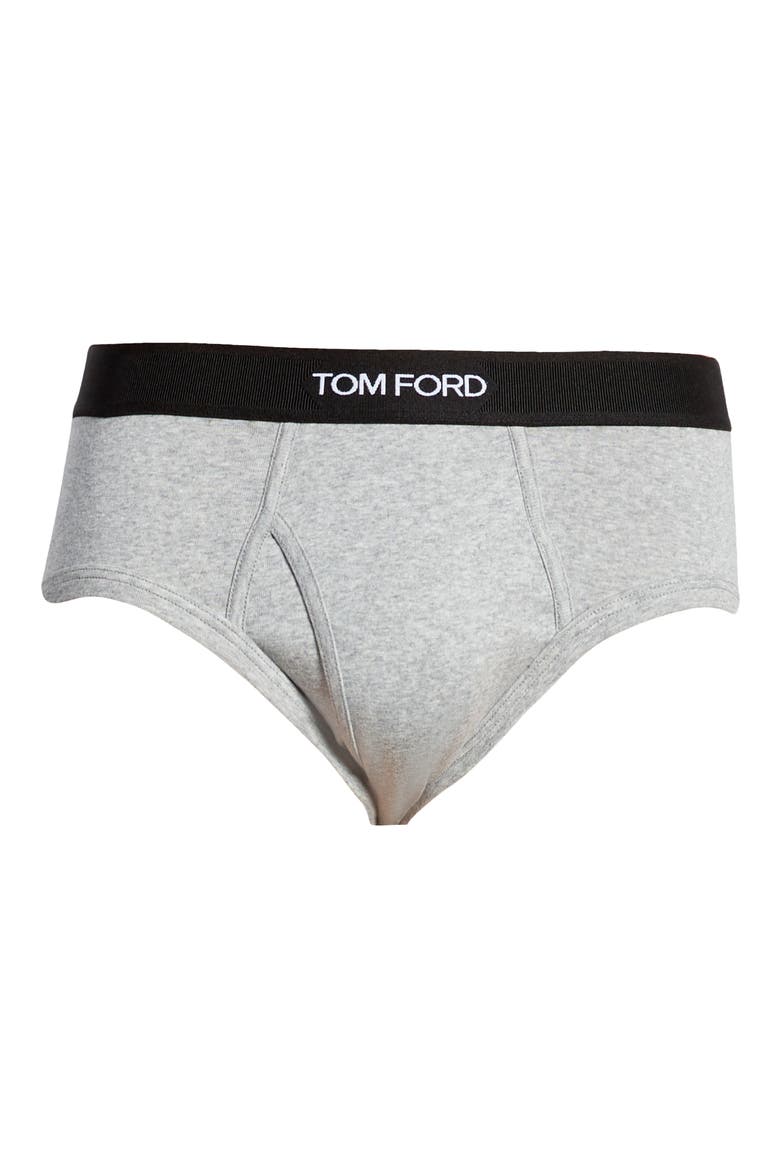 2-Pack Cotton Stretch Jersey Briefs, Alternate, color, GREY MELANGE
