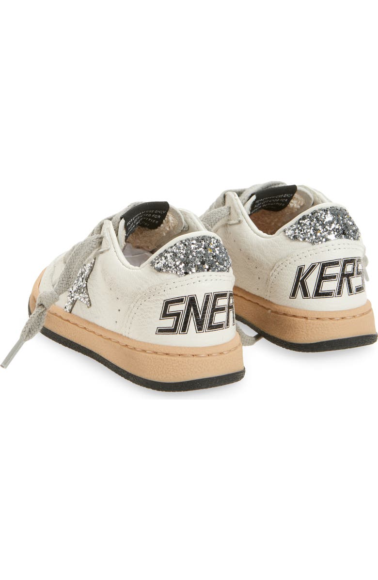 Golden Goose Kids' Ball Star Sneaker, Alternate, color, White/ Silver