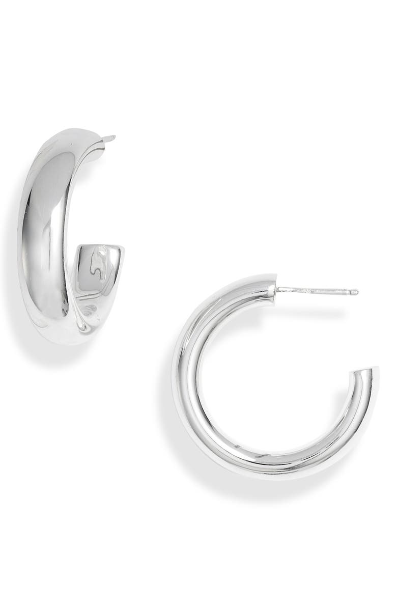Argento Vivo Sterling Silver Argento Vivo Medium Chunky Hoop Earrings, Main, color,