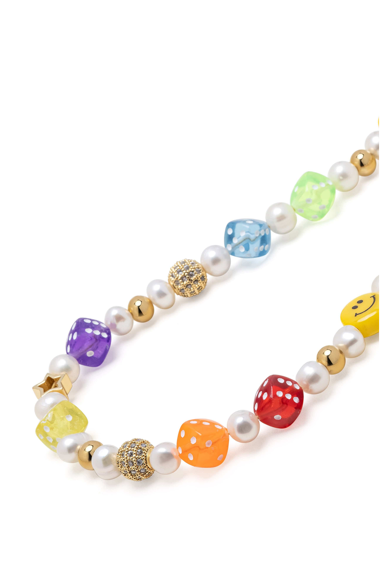 Pair of Dice Necklace, Main, color, Multi-Color
