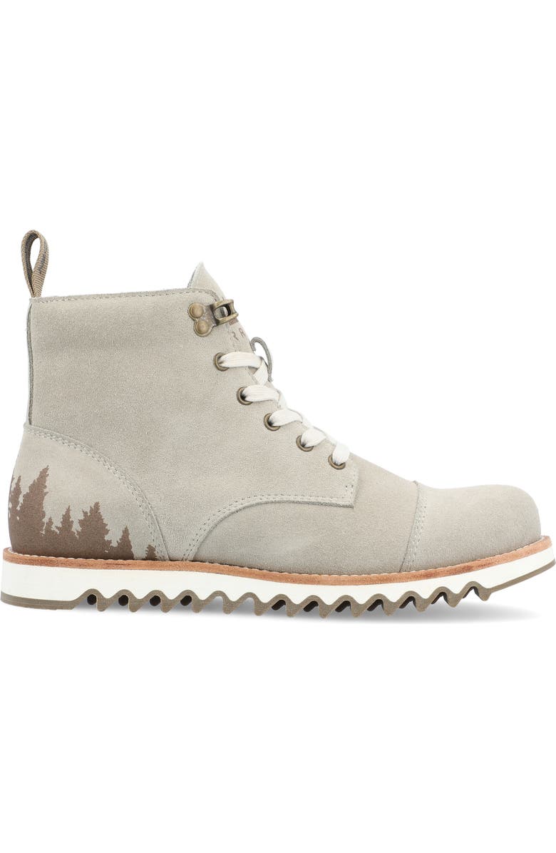 TERRITORY BOOTS Zion Water Resistant Lace-Up Lug Boot - Wide Width, Alternate, color, Taupe