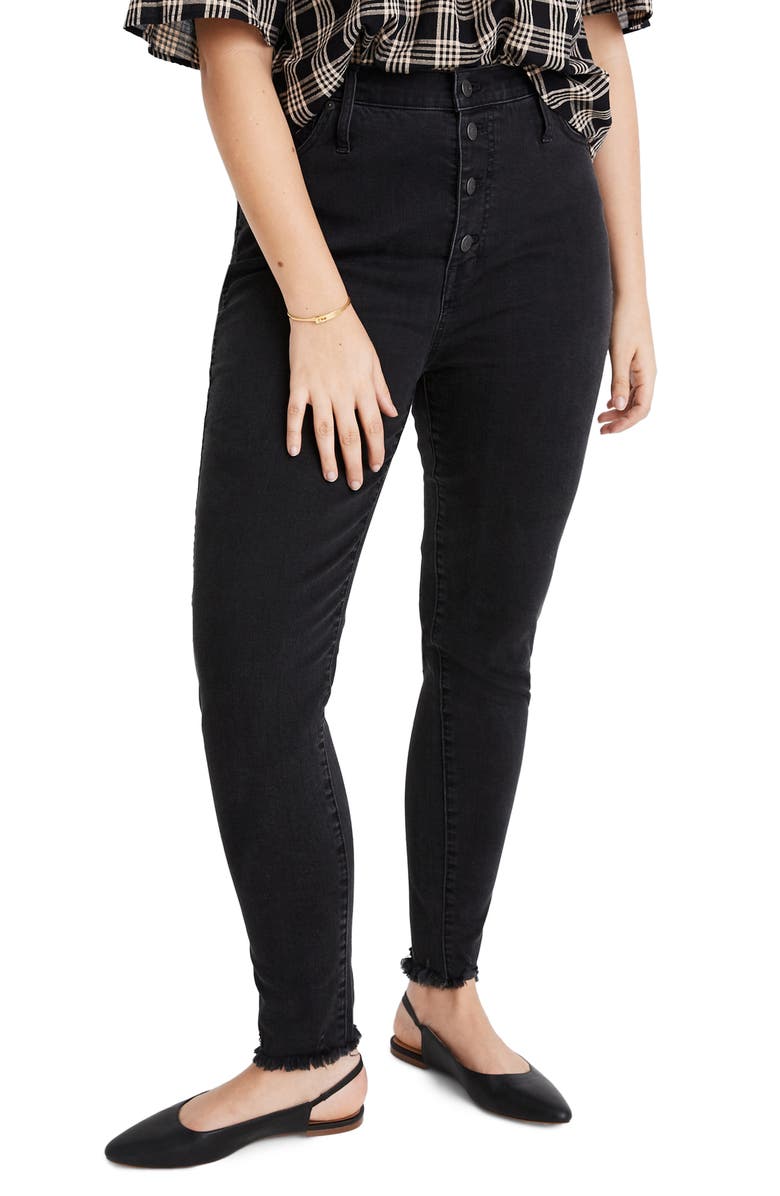 Madewell 10-Inch High Waist Skinny Jeans Button-Through Edition, Alternate, color, 