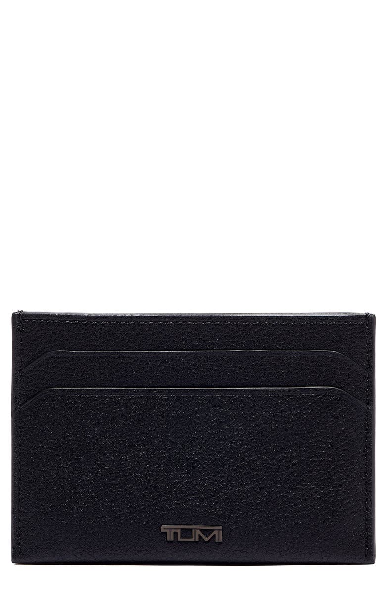 TUMI Nassau Slim Leather Card Case, Main, color, 