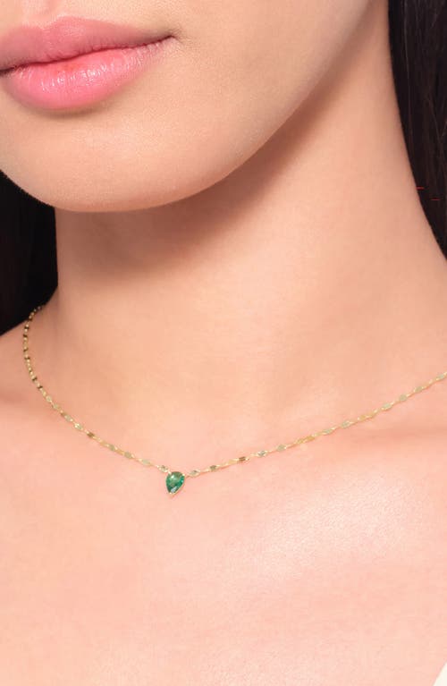 Lana Pear-cut Emerald Pendant Necklace In Gold