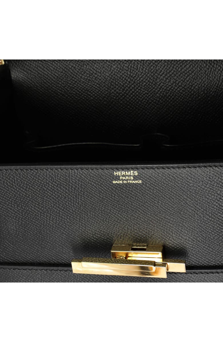 Pre-Owned Hermes Cinhetic Top Handle Bag Epsom, Alternate, color, Noir