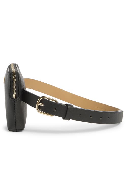 Kate Spade New York Saffiano Top Zip Belt Bag In Black