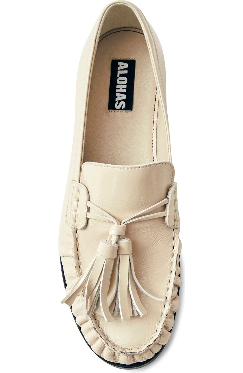 ALOHAS Marietta Tassel Loafer, Alternate, color, Cream
