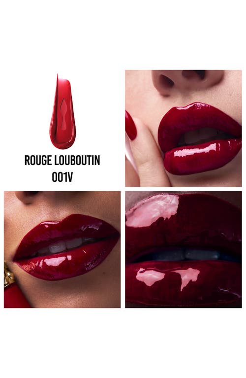 Christian Louboutin Rouge Stiletto Vinyl Gloss In Rouge Louboutin