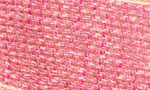 Shop Ramy Brook Anya Pleated Metallic Tweed Miniskirt In Pink Petunia Boucle