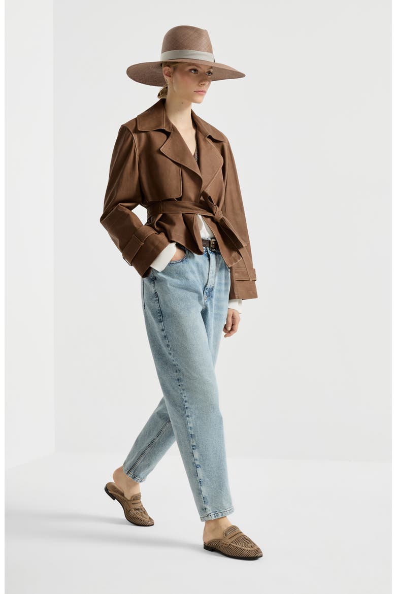 Baggy Tapered trousers, Alternate, color, Light Denim