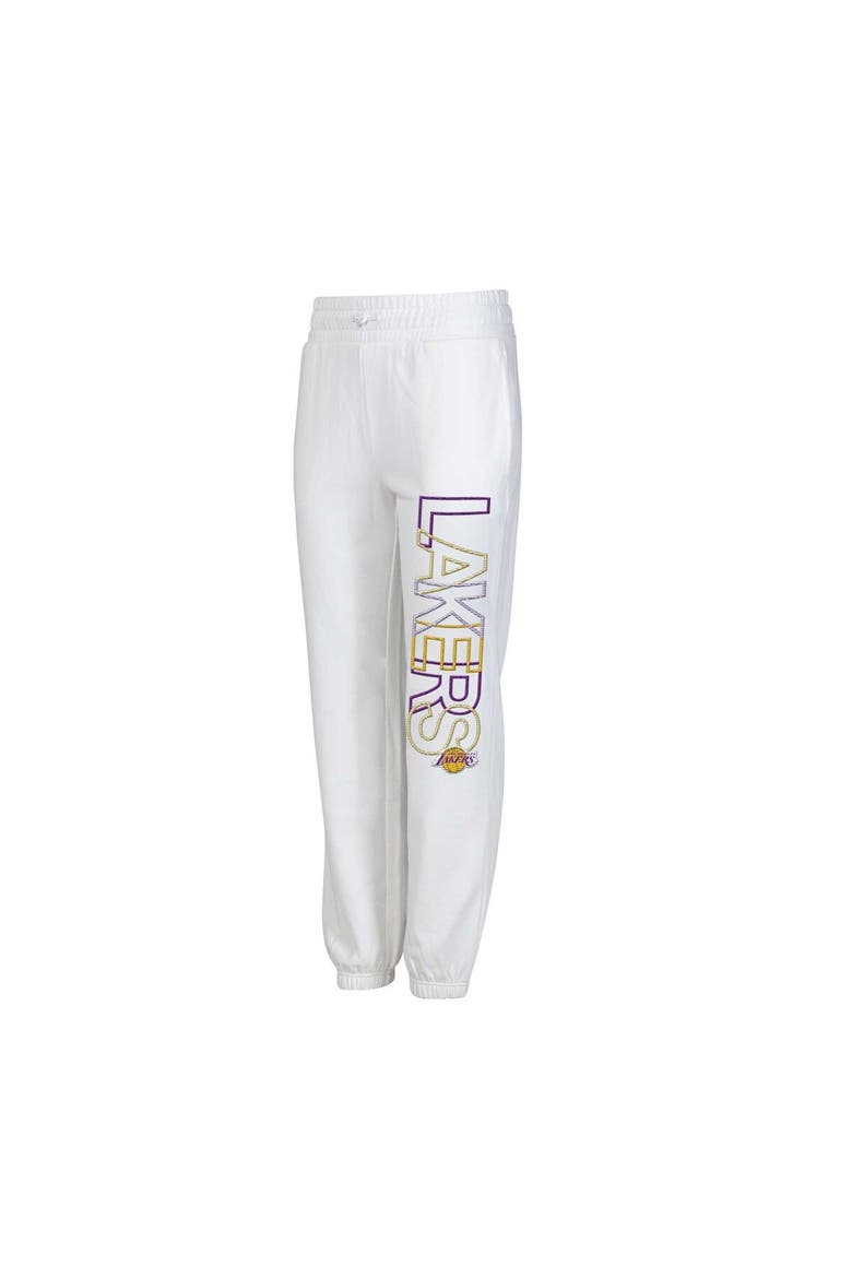 Women's Concepts Sport White Los Angeles Lakers Sunray Pants, Main, color, White