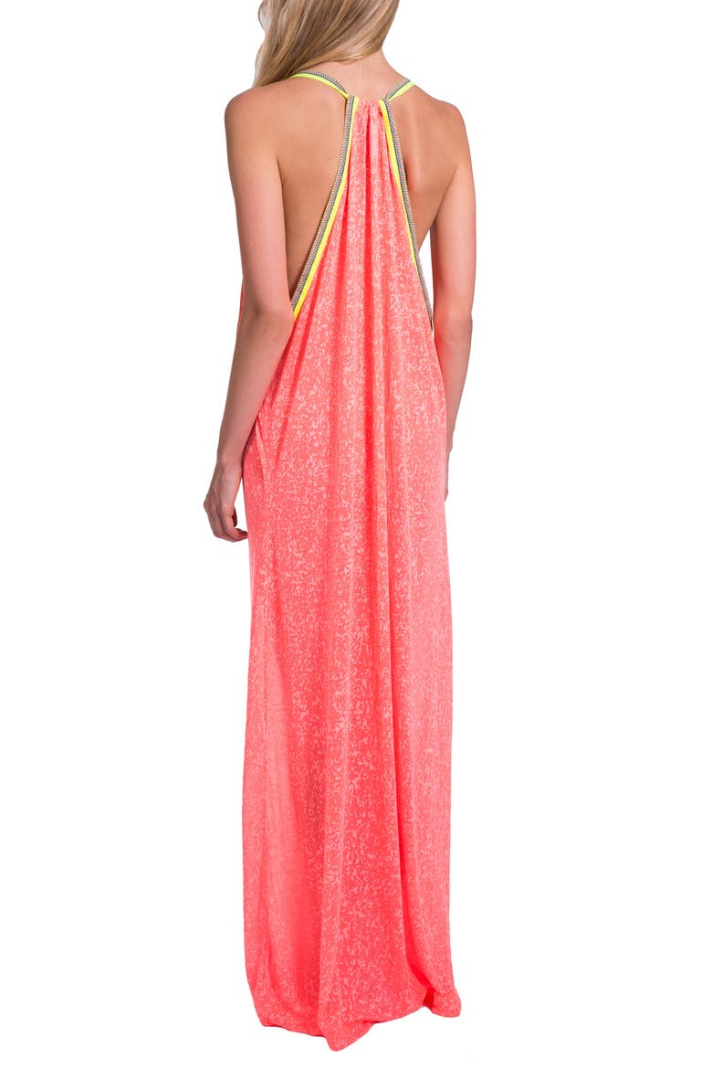 Cover-Up Maxi Dress, Alternate, color, WATERMELON