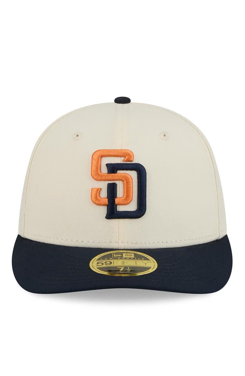 New Era Men's New Era Cream/Obsidian San Diego Padres 2026 City Connect Low Profile 59FIFTY Fitted Hat, Alternate, color, Cream
