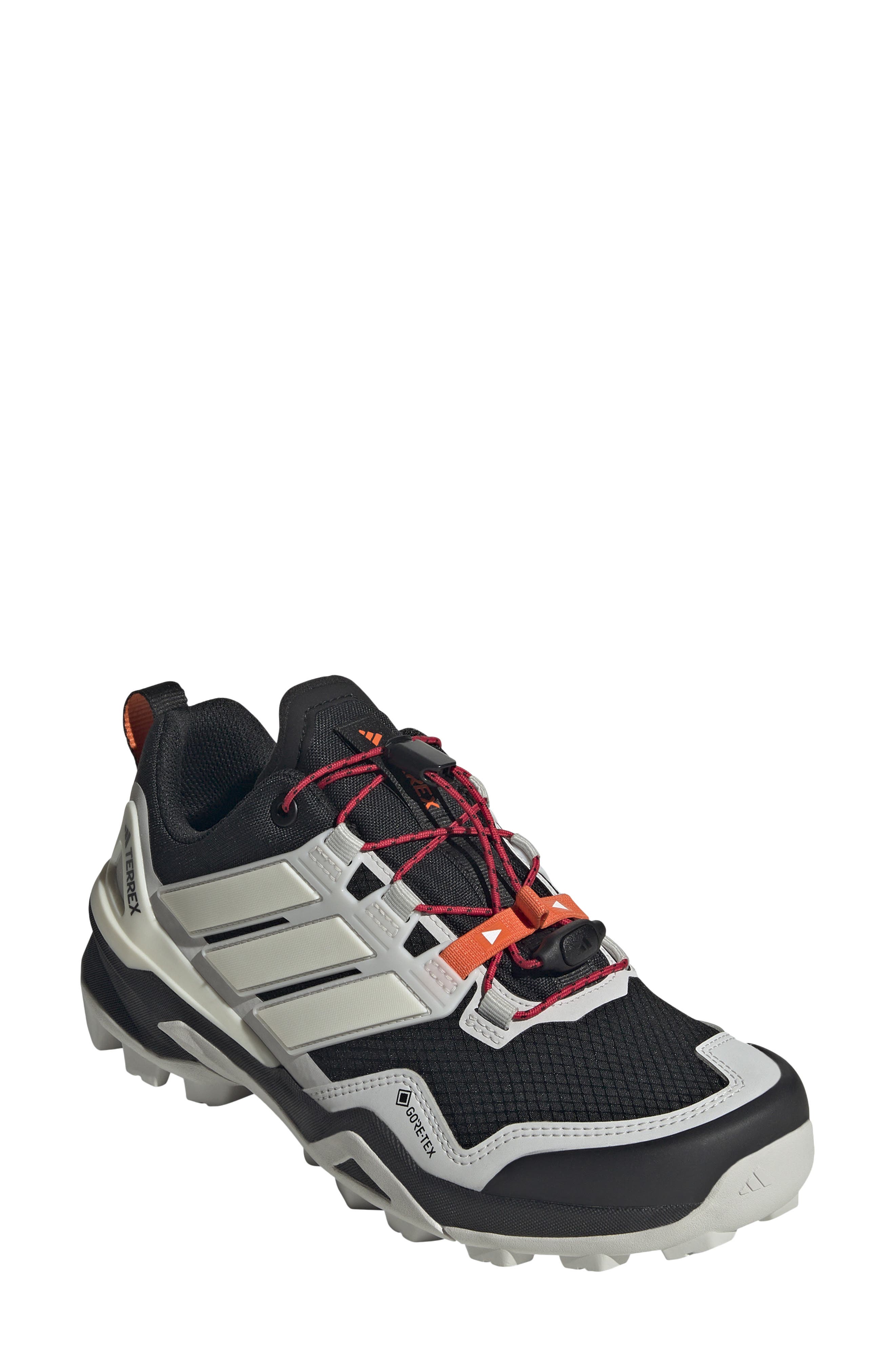 adidas Terrex Skychaser Gore-Tex<sup>®</sup> Waterproof Hiking Shoe, Main, color, Black/ Off White/ Grey