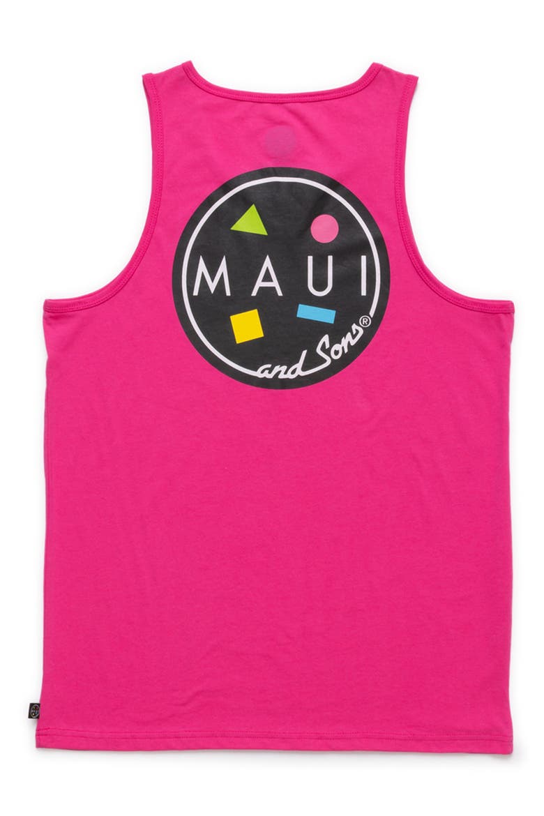 Neon Cookie Logo Graphic Tank, Alternate, color, NEON PINK