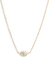 Anzie x Mel Soldera Turquoise Evil Eye Pendant Necklace