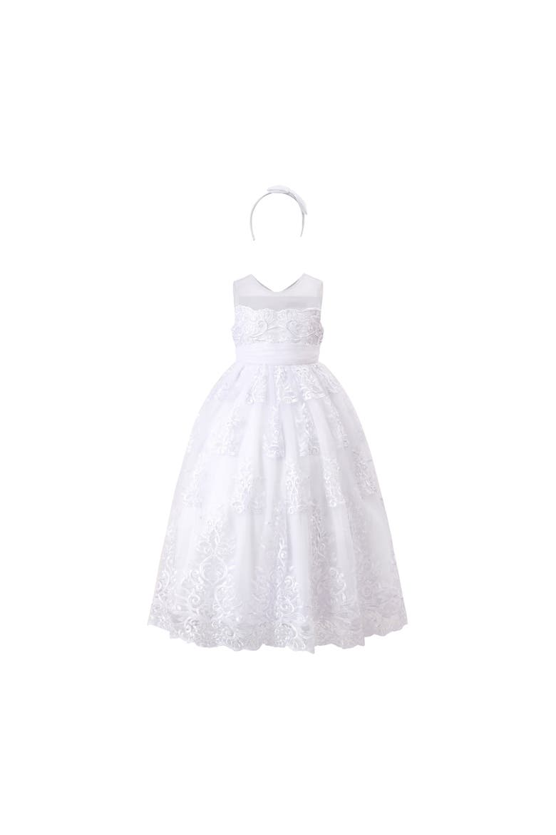 Auresta Lace Sleeveless Dress, Alternate, color, White