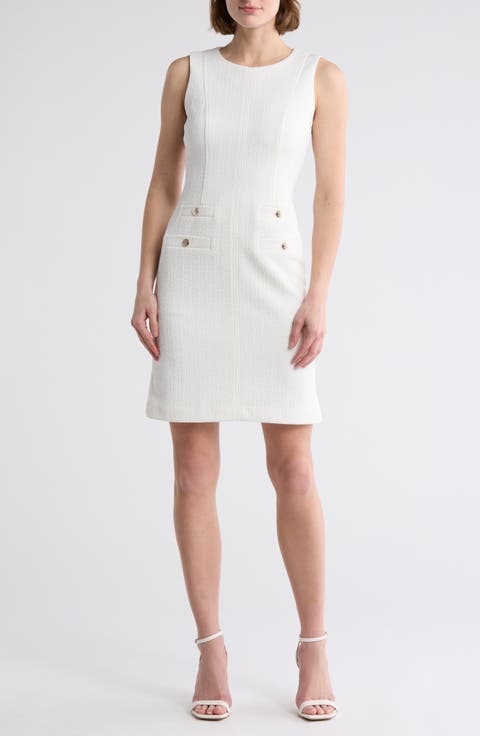Sleeveless Pocket Sheath Dress