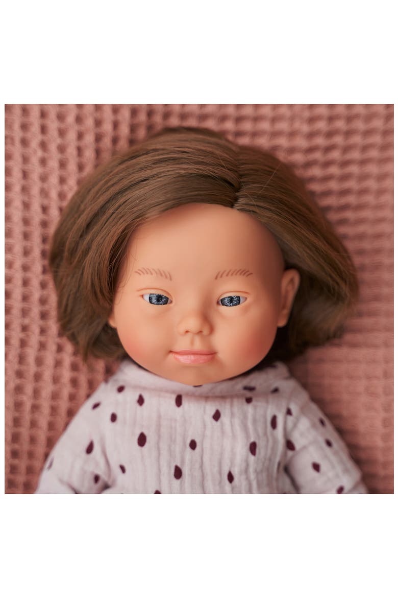 Caucasian Girl Baby Doll with Down Syndrome, Alternate, color, BABY GIRL