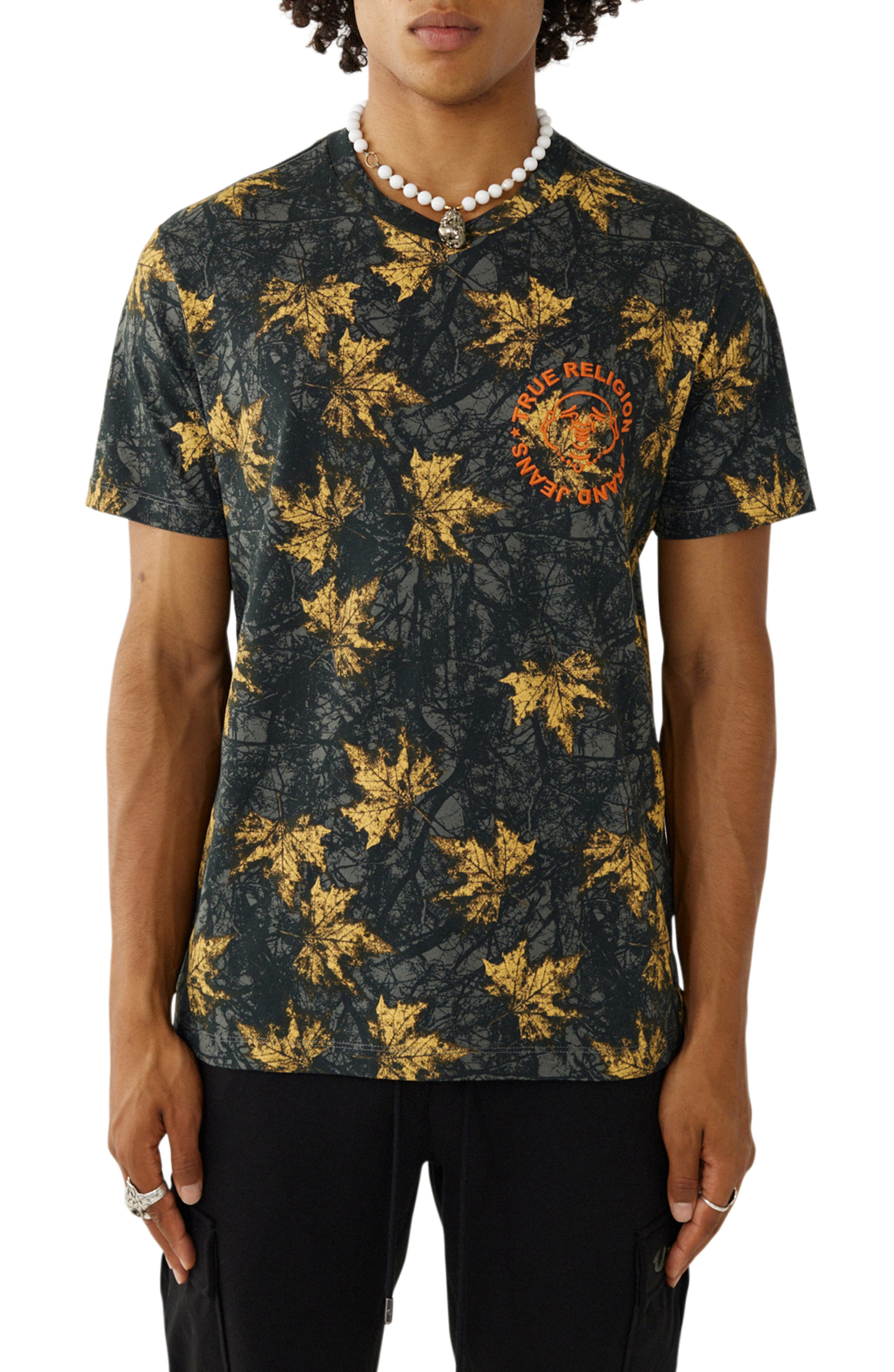 True Religion Leaf Camo T-Shirt (Men) | Nordstrom