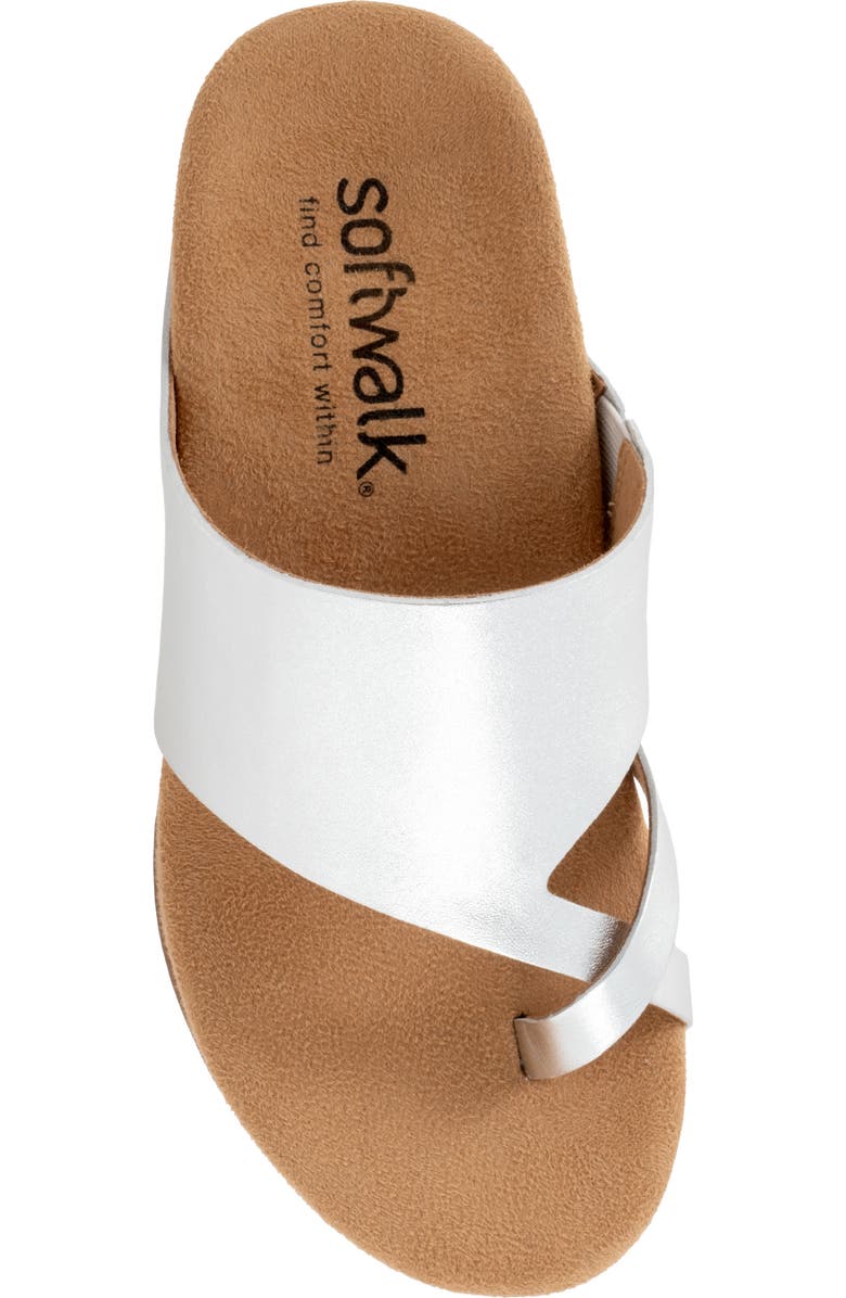 SoftWalk<sup>®</sup> Blaine Slide Sandal, Alternate, color, Silver