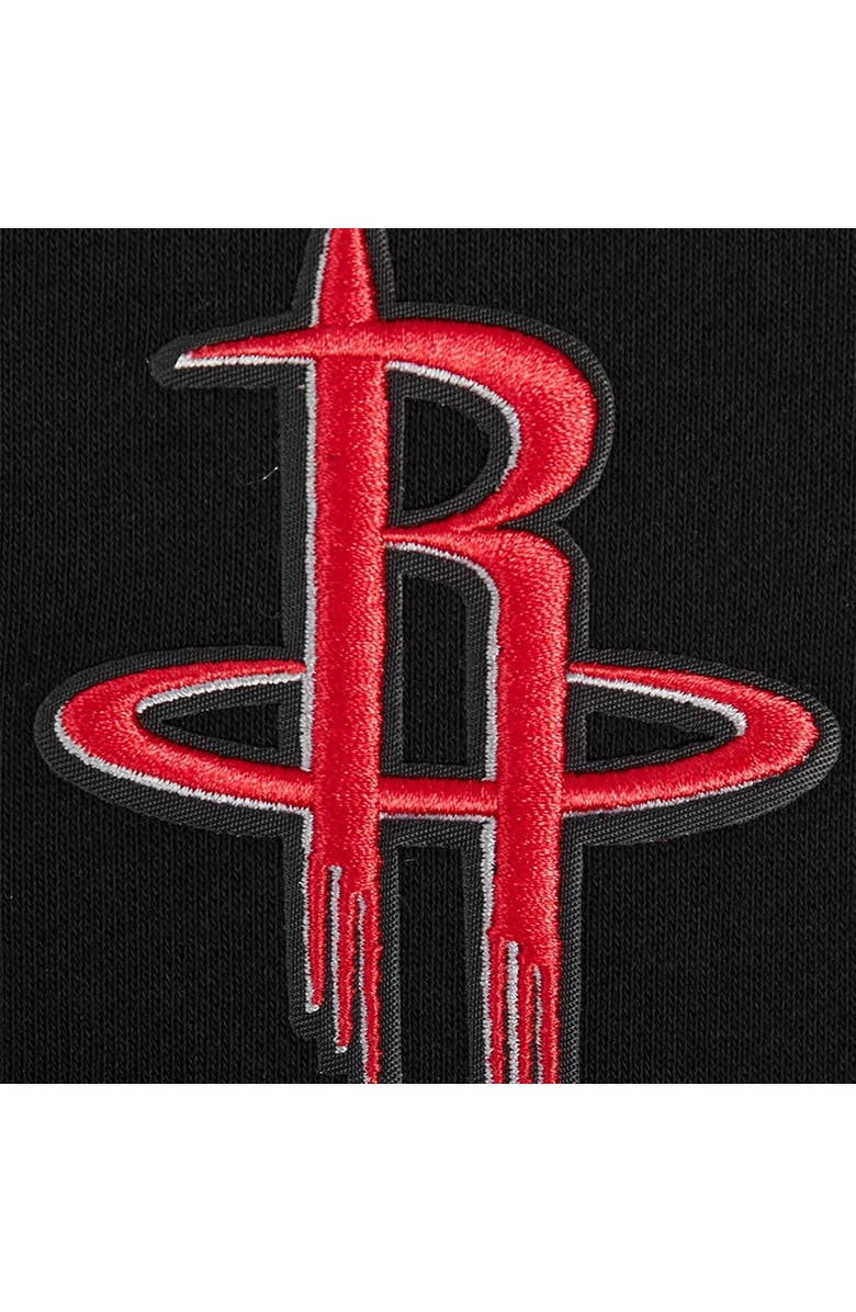 PRO STANDARD Women's Pro Standard Black Houston Rockets Jewels Cropped Pullover Hoodie, Alternate, color, Black