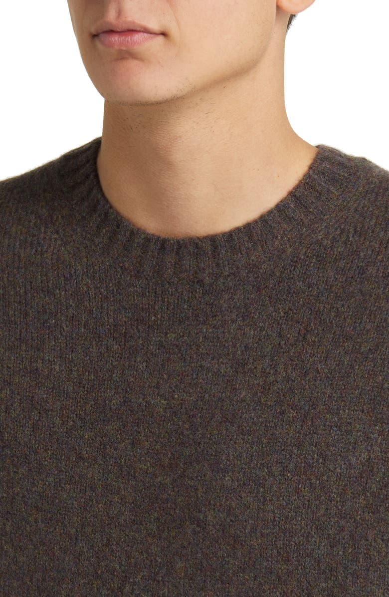 Vince Mélange Wool Blend Crewneck Sweater, Alternate, color, Heather Carrillo Green