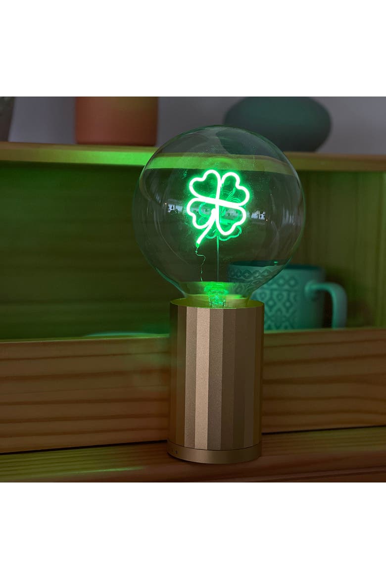 Clover Portable Table Lamp, Alternate, color, Gold